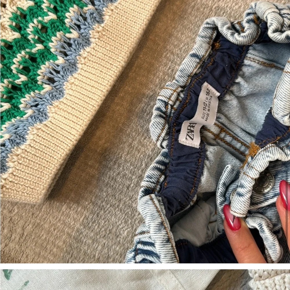 Zara Girls Denim Skirt plus 3 tops - Picture 6 of 13